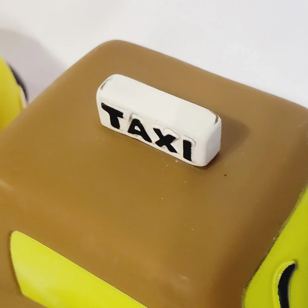 B. Toys Wheeee-ls! Soft Pull Back Toy Cars Set of 3 Magenta Yellow Brown Taxi